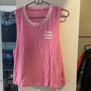 Spiritual Gangster Pink Muscle Tee